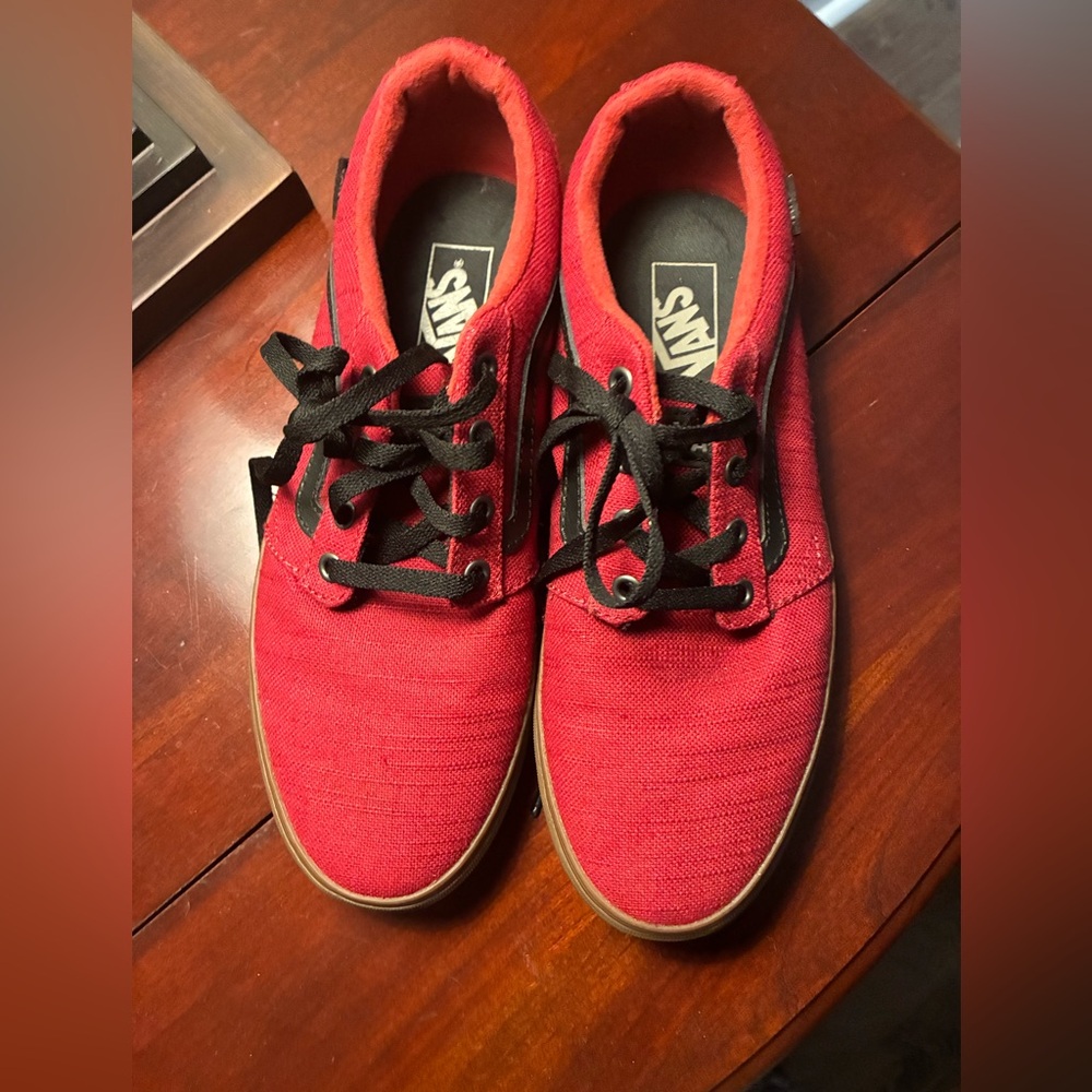 Vans Men's Burgundy with Black Old Skool Sneakers